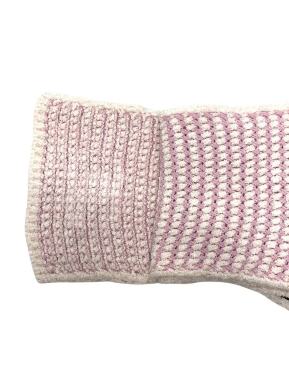 Chanel Scarf CC Logo Braided Cashmere White